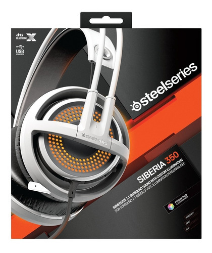 Steelseries Siberia 350 Gaming Headset - White Forme (370s)