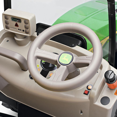 Trator John Deere Dual Force 12v Peg-perego Cor Verde