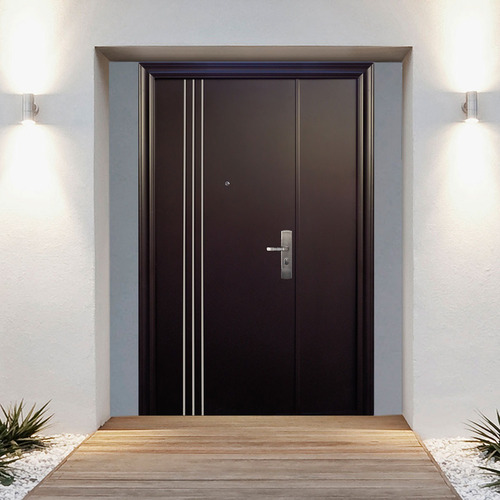 Puerta De Seguridad Xe 3l Plus C/fijo Aper Izq Acero 100% Ch Color Chocolate