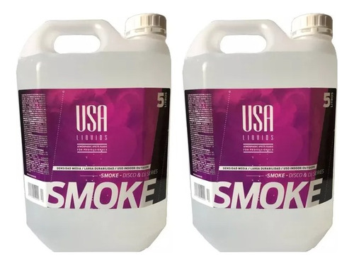 Par Liquido Humo Usa Liquids Smoke 5 Litros Linea Disco Dj.