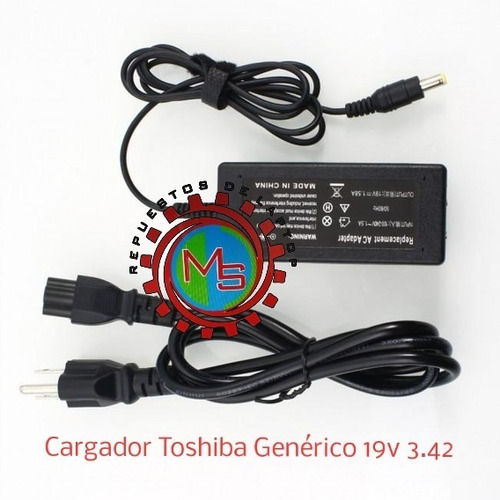 Cargador Toshiba Generico 19v 3.42a