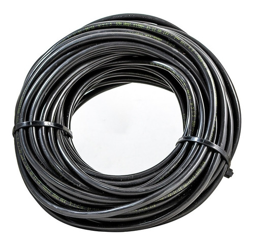 Cable Tipo Taller Bipolar 2 X 1 Mm Pvc Negro X25m