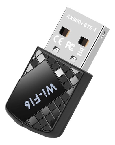 Ax900mbps Adaptador Usb Wifi 6 Para Pc, 2 En 1 Bluetooth 5.4 Wifi Adaptador 2.4g/5g Transceptor De Red Inalámbrico De Doble Banda Para Portátil, Computadora, Wpa3, Compatible Con Windows 11/10
