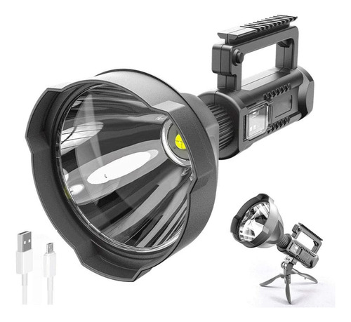 Linterna Genérica P70 Xl Pro 1000m Led Frío Negra