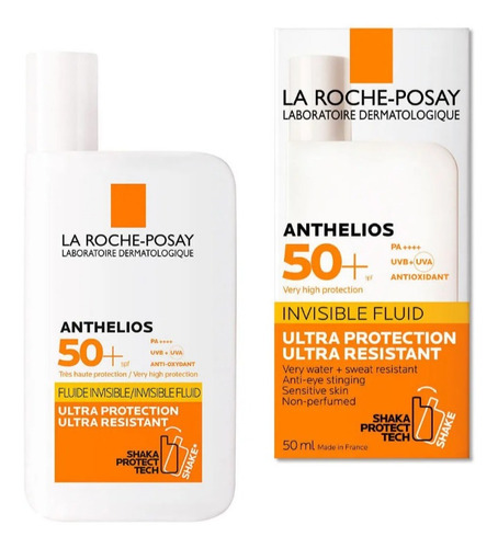 Anthelios Uv Mune 400. Fluido Invisibl - mL a $2240