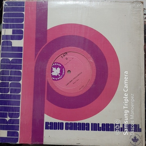 Vinilo Transcription Radio Canada International  F4