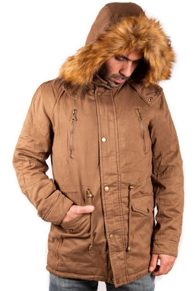 parka marron hombre