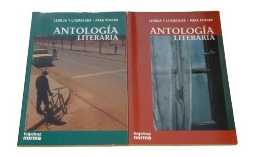 Lote De 2 Libros De La Colección Antología Literaria.&-.