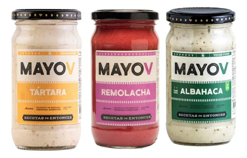 Pack X 3 Mayonesas Veganas Mayov A Elección