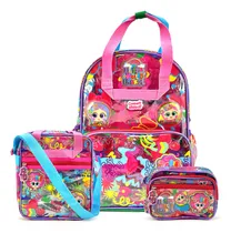 Comprar Mochila, Lonchera Y Lapicera Para Niña Con Estampado De Chamoy Y Amiguis Distroller Preescolar