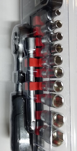 Kit De Dados Estandar Y Matraca De 1/4 De 12 Pz Gladiator