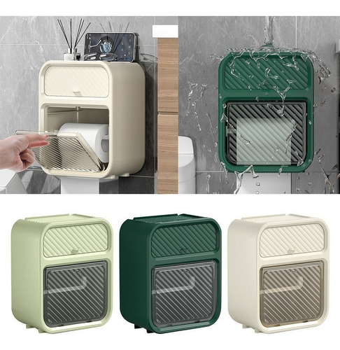Caja De Almacenamiento De Papel Higiénico De Plástico Con So