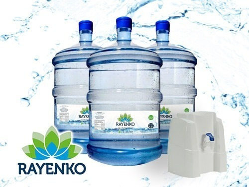 Kit 3 Envases 20l(incluye Agua) + 1 Dispensador De Sobremesa