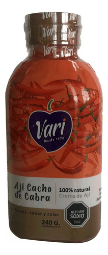 Crema De Ají Cacho De Cabra 240g Vari - Lireke