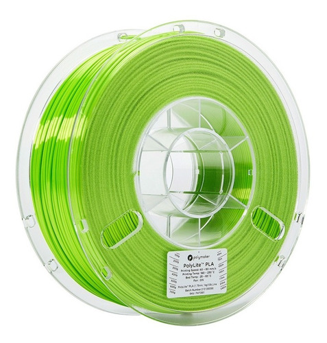 Filamento Polylite Pla Verde Sedoso  (1.75mm, 1kg)