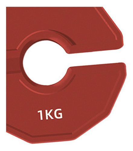 Pesas De Micos De Micro Placa De Gimnasio 1 Kg Rojo