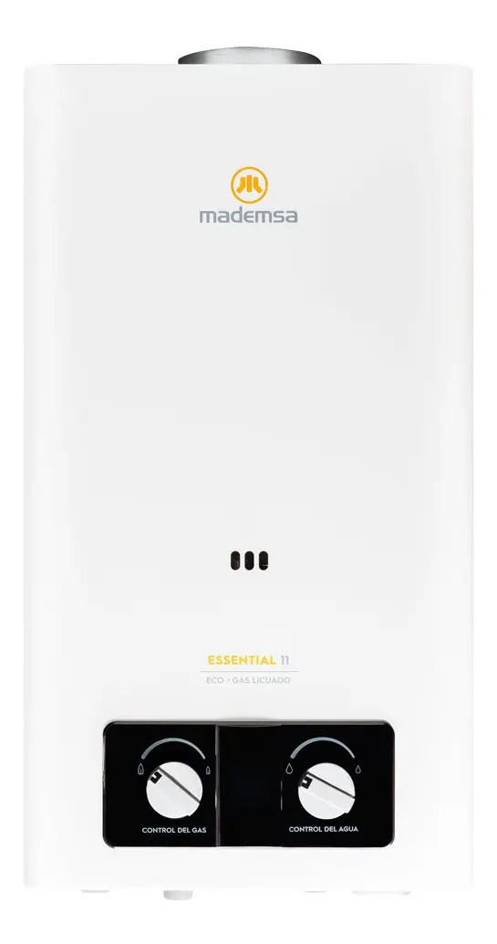 Calefont Mademsa Gas Licuado Essential 11lt. Eco Color Blanco Tipo de gas GLP
