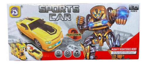 Auto Transformers Con Luz Y Sonido Juguete Para Niños