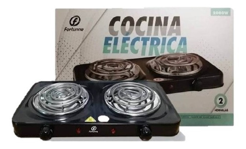 Cocina Electrica 2 Hornillas Original Fortunne 2000w