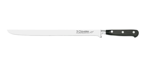 Cuchillo 30 Cms Jamonero Inox Tres Claveles 1579