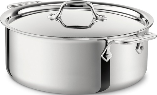 Stockpot D3, 3 Capas, Acero Inoxidable, 6 Litros, Con Tapa C