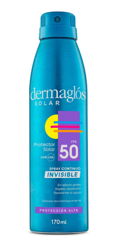 Dermaglós Protector Solar Fps 50 Spray Continuo Invisible Pieles Sensibles