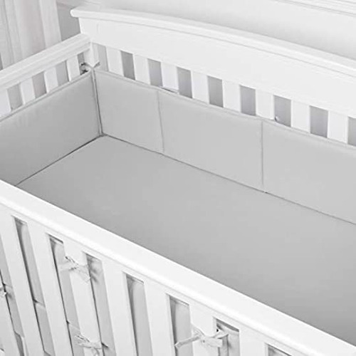 Tillyou Baby Safe Crib Bumper Pads For Standard Cribs Machi