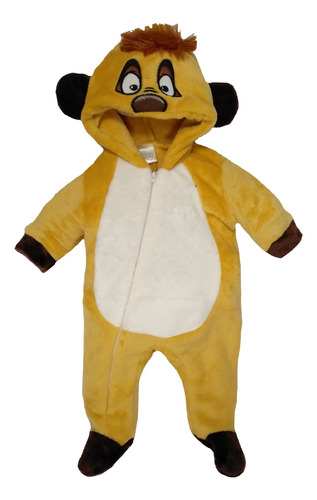 Mameluco Disney Timon Con Gorro Bordado
