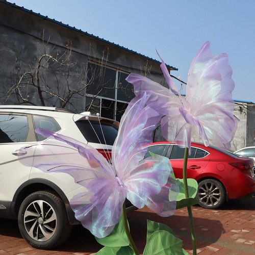 Mariposa Artificial De Hilo De Seda 3d Para Exteriores