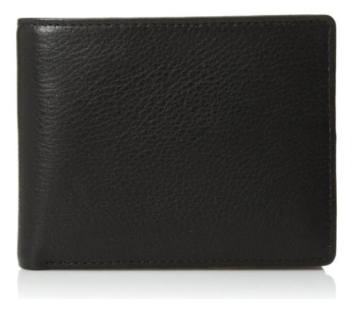 Perry Ellis Park Avenue Passcase Wallet Para Hombre, Negro,