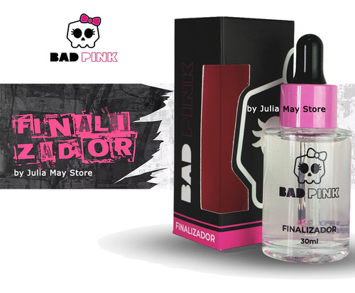 Kit Retenção Cílios Bad Pink Acqua+ Finalizador + Cola Rock