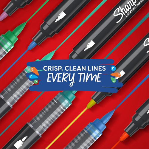 Marcadores Sharpie Creative Acrílicos Punta Bala 5 Pz