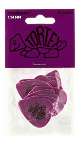 Dunlop Tortex Standard 1.14mm Purple Guitar Pick 12 Pack