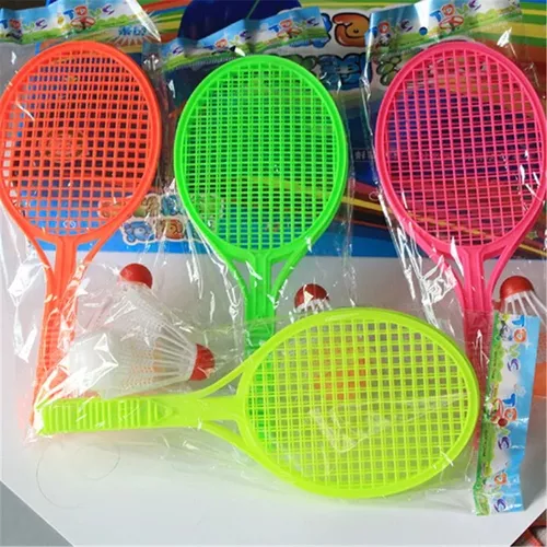 Raquete de tênis infantil Badminton Set Kids Palying Forma Oval