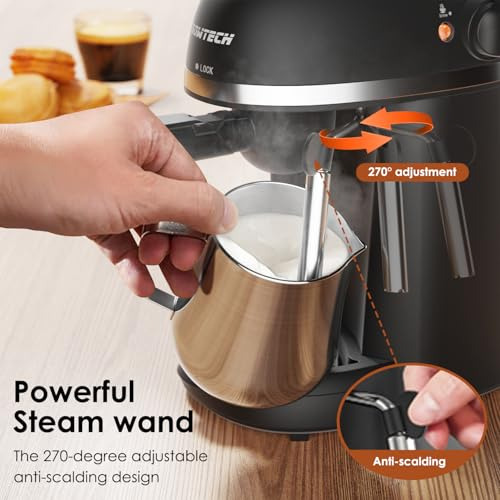 Máquina De Café, Máquina De Espresso Cappuccino De 3.5 Bares