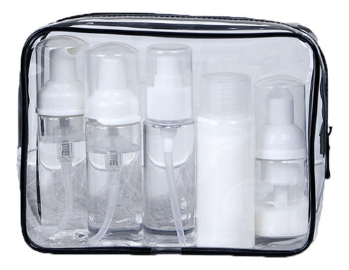 Kit De 4 Neceser Cosmetiquera, Transparente De Viaje