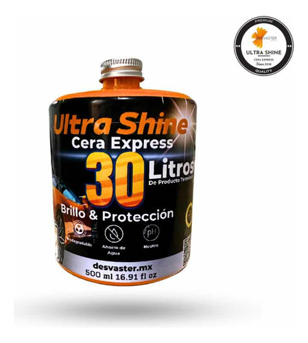 Ultra Shine Cera Express Concentrado Para  30 Litros