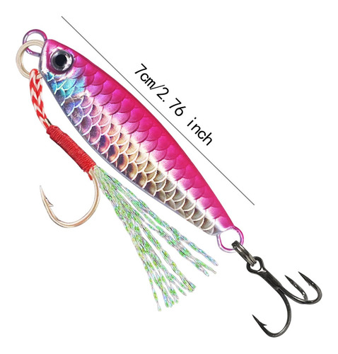 Señuelos De Pesca Jigging, Cebos Duros Artificiales, Rosa .