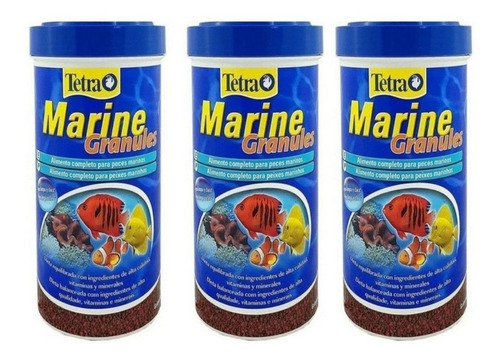 Ração Tetra Marine Granules  48g Kit 3 Unidades