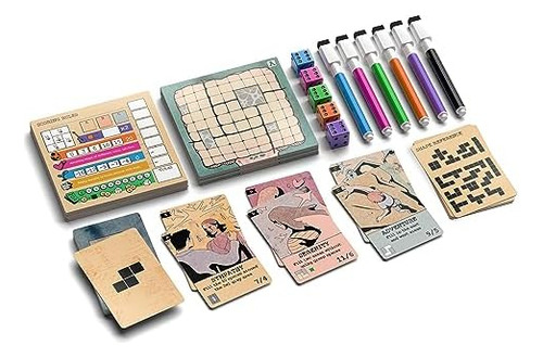 Juego De Mesa Mind Space - Polyomino Roll & Write - 1 A 5 Ju