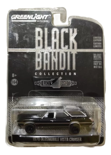1970 Oldsmobile Vista Cruiser Black Bandit Greenlight 1:64