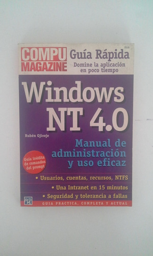 Libro Compu Magazine: Windows Nt 4.0, Cosme - Guía Rápida (Usado)