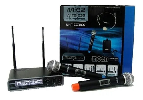 Micrófono Inalámbrico Doble Mano Uhf Moon Mi02udmm Oferta