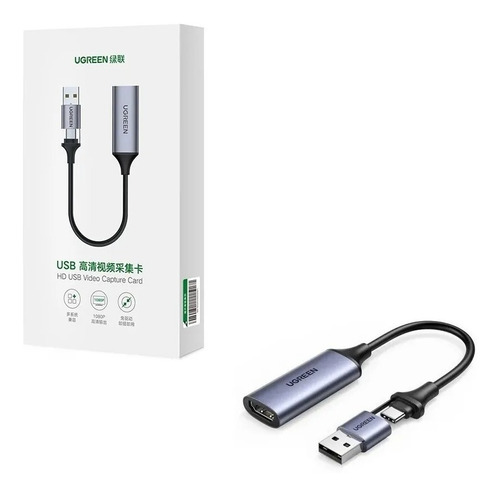 Capturadora De Video Usb 3.0 Hdmi 1080p Ugreen Pc Laptop Cel