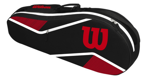 Raquetero Wilson Advantage Bad In (negro/rojo)