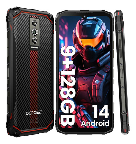 Smartphone Doogee Blade 10 Teléfono Resistente 9gb Ram 128gb Rom 5150mah Dual Sim Impermeable Celular Face Id/gps/otg/android 14