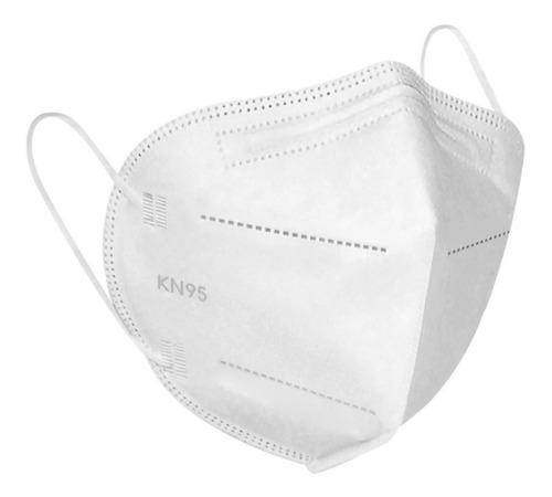 Imagen 2 de 5 de Cubrebocas Kn95 Tapabocas Mascarilla Negro 10 Piezas
