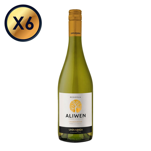 Undurraga Aliwen Chardonnay 750cc - Pack 6 Botellas