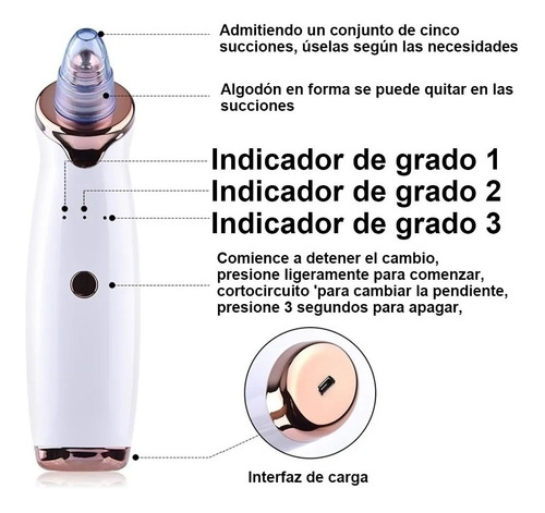 Máquina Succionadora De Puntos Negros Y Acné Blanco Usb