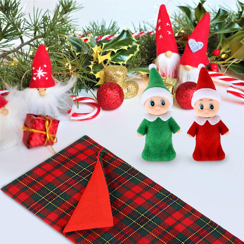 Skylety 2 Piezas De Muñecas Elfos De Navidad Bebés Gemelos R